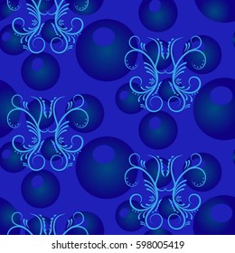 Endless abstract pattern. Background texture.  Vector illustration.