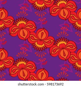 Endless abstract pattern. Background texture.  Vector illustration.