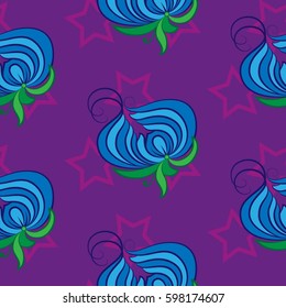 Endless abstract pattern. Background texture.  Vector illustration.