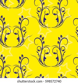 Endless abstract pattern. Background texture.  Vector illustration.
