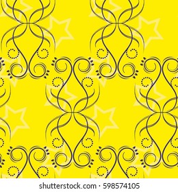 Endless abstract pattern. Background texture.  Vector illustration.