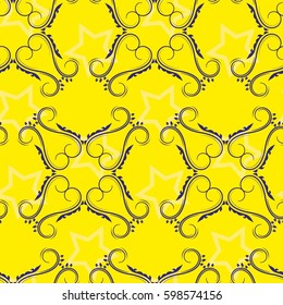 Endless abstract pattern. Background texture.  Vector illustration.