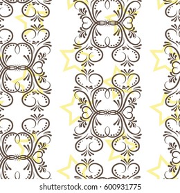 Endless abstract pattern. Background texture.  Vector illustration.