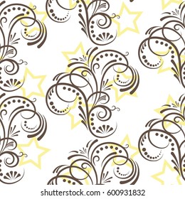 Endless abstract pattern. Background texture.  Vector illustration.
