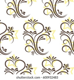 Endless abstract pattern. Background texture.  Vector illustration.