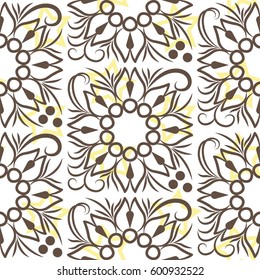 Endless abstract pattern. Background texture.  Vector illustration.