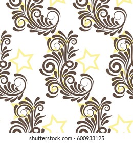 Endless abstract pattern. Background texture.  Vector illustration.
