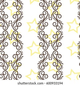 Endless abstract pattern. Background texture.  Vector illustration.