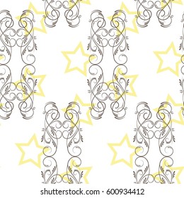 Endless abstract pattern. Background texture.  Vector illustration.