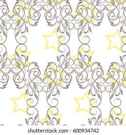Endless abstract pattern. Background texture.  Vector illustration.