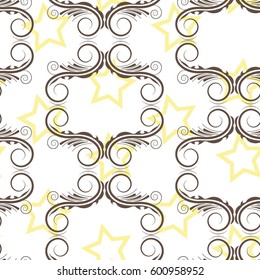 Endless abstract pattern. Background texture.  Vector illustration.