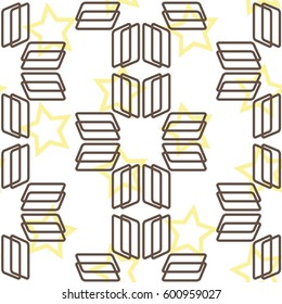 Endless abstract pattern. Background texture.  Vector illustration.