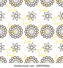 Endless abstract pattern. Background texture.  Vector illustration.