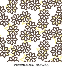 Endless abstract pattern. Background texture.  Vector illustration.