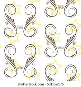 Endless abstract pattern. Background texture.  Vector illustration.