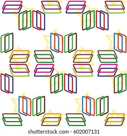 Endless abstract pattern. Background texture.  Vector illustration.