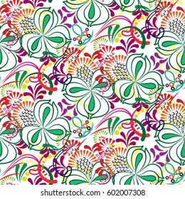 Endless abstract pattern. Background texture.  Vector illustration.