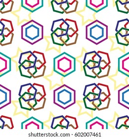 Endless abstract pattern. Background texture.  Vector illustration.