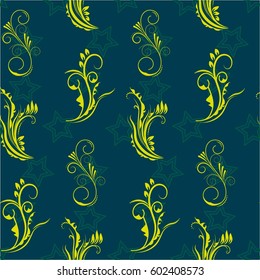 Endless abstract pattern. Background texture.  Vector illustration.