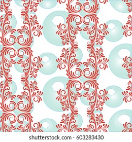 Endless abstract pattern. Background texture.  Vector illustration.