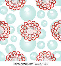 Endless abstract pattern. Background texture.  Vector illustration.