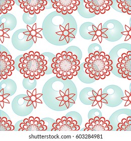 Endless abstract pattern. Background texture.  Vector illustration.