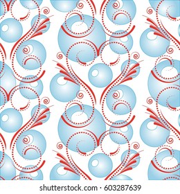 Endless abstract pattern. Background texture.  Vector illustration.