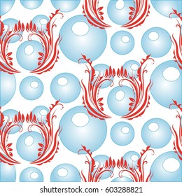 Endless abstract pattern. Background texture.  Vector illustration.