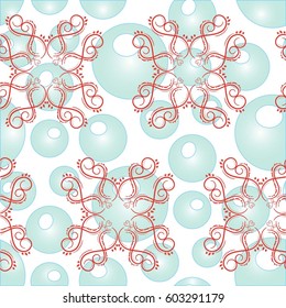 Endless abstract pattern. Background texture.  Vector illustration.