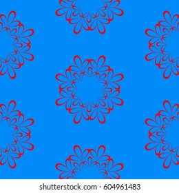 Endless abstract pattern. Background texture.  Vector illustration.