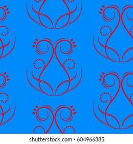 Endless abstract pattern. Background texture.  Vector illustration.