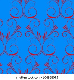 Endless abstract pattern. Background texture.  Vector illustration.