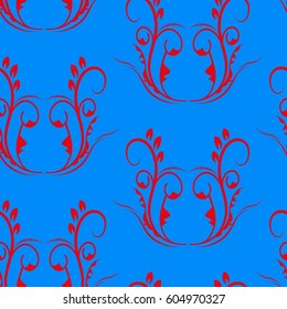 Endless abstract pattern. Background texture.  Vector illustration.