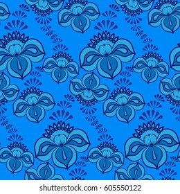 Endless abstract pattern. Background texture.  Vector illustration.