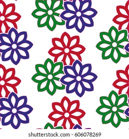 Endless abstract pattern. Background texture.  Vector illustration.