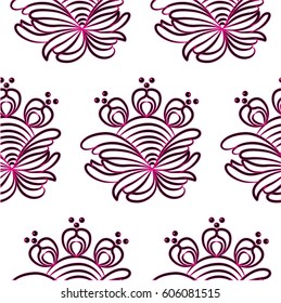 Endless abstract pattern. Background texture.  Vector illustration.