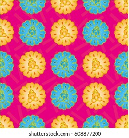 Endless abstract pattern. Background texture.  Vector illustration.