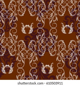 Endless abstract pattern. Background texture.  Vector illustration.