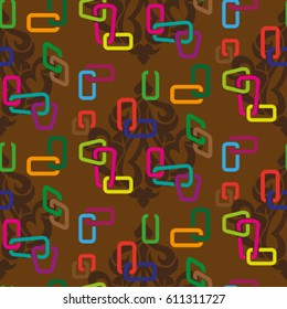 Endless abstract pattern. Background texture.  Vector illustration.