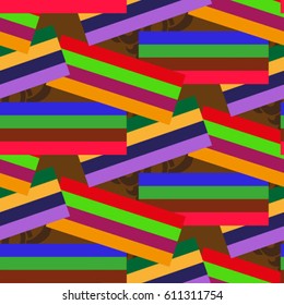 Endless abstract pattern. Background texture.  Vector illustration.