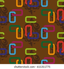 Endless abstract pattern. Background texture.  Vector illustration.