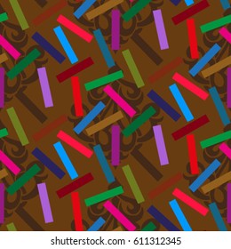 Endless abstract pattern. Background texture.  Vector illustration.