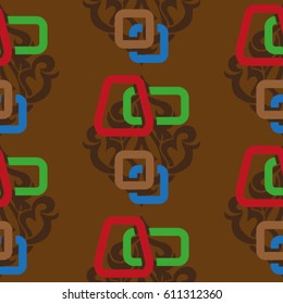 Endless abstract pattern. Background texture.  Vector illustration.