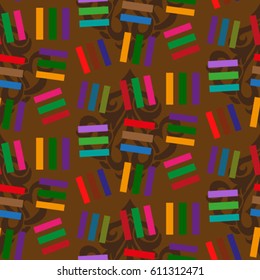 Endless abstract pattern. Background texture.  Vector illustration.