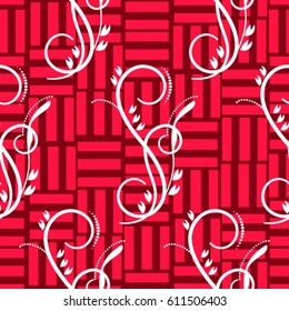 Endless abstract pattern. Background texture.  Vector illustration.