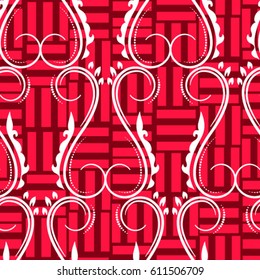 Endless abstract pattern. Background texture.  Vector illustration.