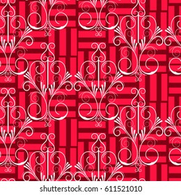 Endless abstract pattern. Background texture.  Vector illustration.