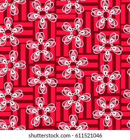 Endless abstract pattern. Background texture.  Vector illustration.