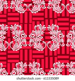 Endless abstract pattern. Background texture.  Vector illustration.