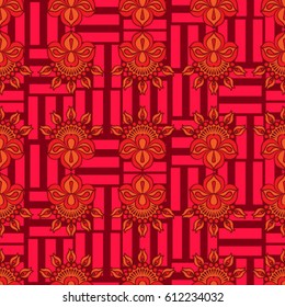 Endless abstract pattern. Background texture.  Vector illustration.